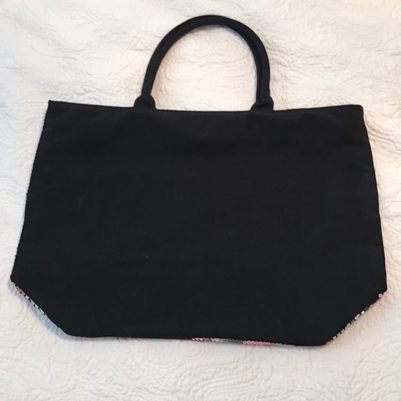 VS Weekender Zipper Travel Tote Sequin Stripes - Picture 3 of 4